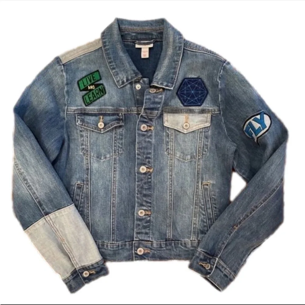 Cat and Jack " Be a Hero" Kids Large
(12/14) Denim Jean Jacket. - Picture 2 of 3